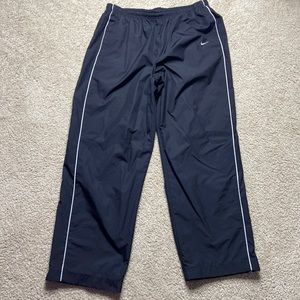 Nike windbreaker jogger pants Y2K black three pocket size XXL